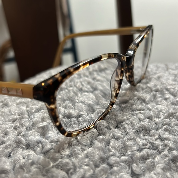 Chelsea Morgan Women’s Eyeglass Frames for Eyeglasses Preowned Studded Tortoise - Picture 3 of 10
